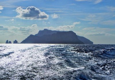 Scenic view of sea against sky