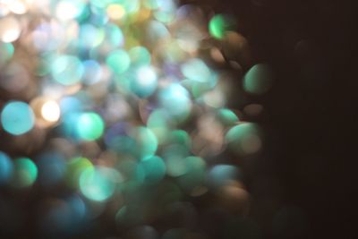 Defocused lights at night