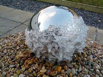 Reflection of stones in water