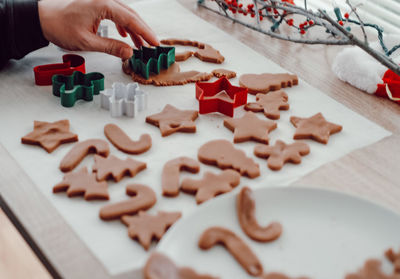 Image of  christmas cookies on the table