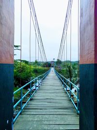 View of suspension bridge