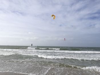 Scenic view of sea against sky