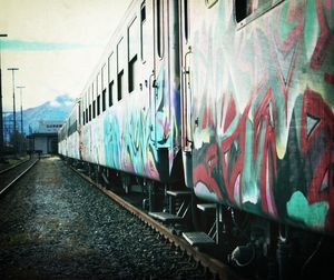 View of train against sky