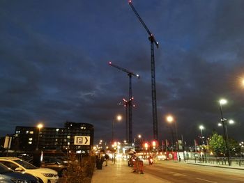 City street at night