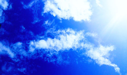 Low angle view of clouds in sky