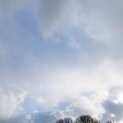 Low angle view of clouds in sky