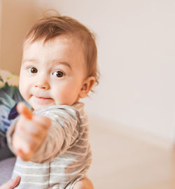 Portrait of cute baby girl