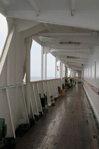Empty corridor in building
