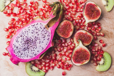 Close-up of fruits on table