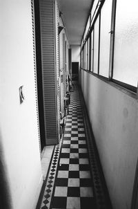 Diminishing perspective of corridor in building