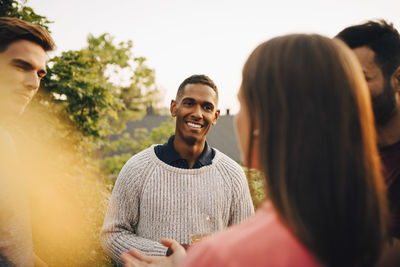 Portrait of a smiling young couple