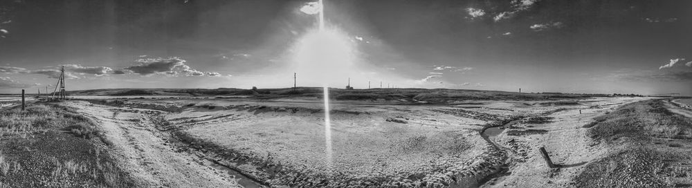 Panoramic view of landscape against sky