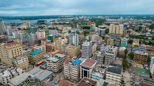 Aerial view of dar es salaam, tanzania