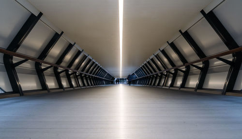 Empty illuminated tunnel