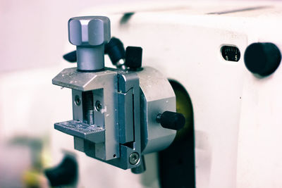 Close-up of machine part