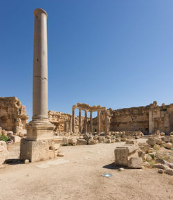 Old ruins against clear sky