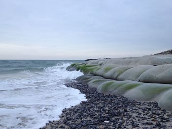 Scenic view of beach and sea