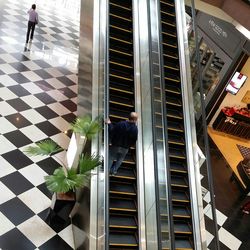Woman standing in front of building