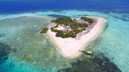 Aerial view of island