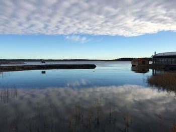 Reflection of clouds in water