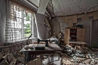 Interior of abandoned room