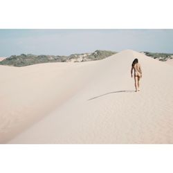 Side view of man on beach