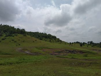 Scenic view of landscape against sky