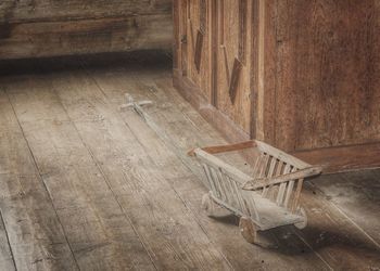 Chair on hardwood floor