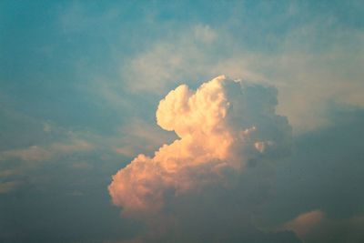 Low angle view of sky during sunset