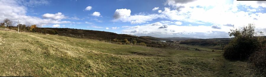 Panoramic view of landscape against sky