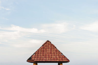 Roof of building against sky