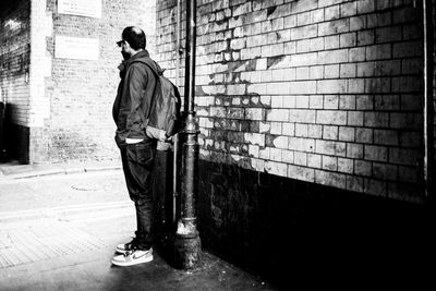 Full length of woman standing in city