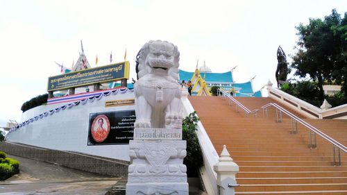 Low angle view of statue