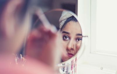 Woman looking at camera