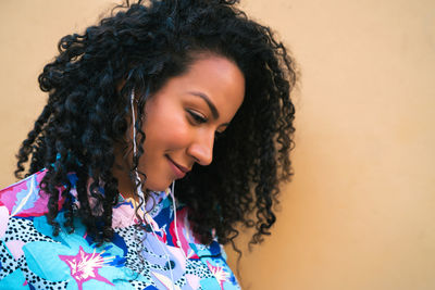 Portrait of a smiling young woman