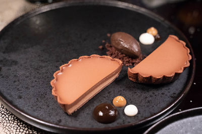 Close-up of cake in plate