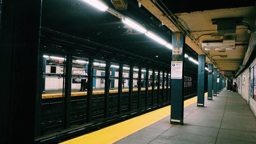 Train at railroad station