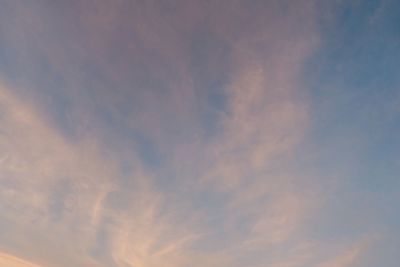 Low angle view of clouds in sky