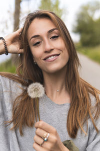 Portrait of a smiling young woman