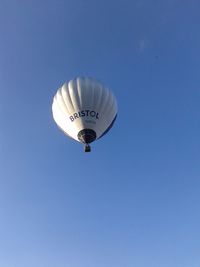 Low angle view of clear blue sky