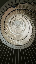 Low angle view of spiral staircase