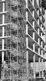 Low angle view of building under construction