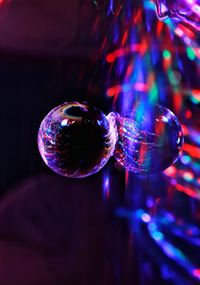 Close-up of crystal ball