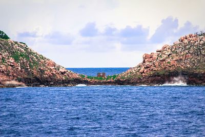 Scenic view of sea against sky