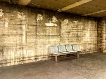 Interior of abandoned building