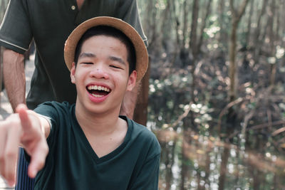 Portrait of smiling boy