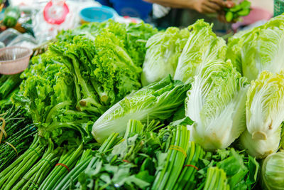 Close-up of vegetables in market