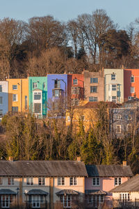 View of residential buildings against sky