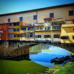 Reflection of built structures in water