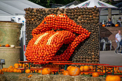 Fruits for sale at market stall